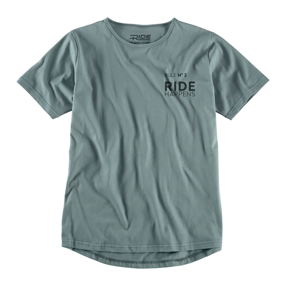 RIDE T-Shirt "Gravel & Grins." — Sage