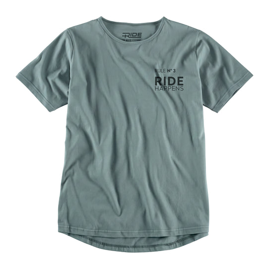 RIDE T-Shirt "Gravel & Grins." — Sage